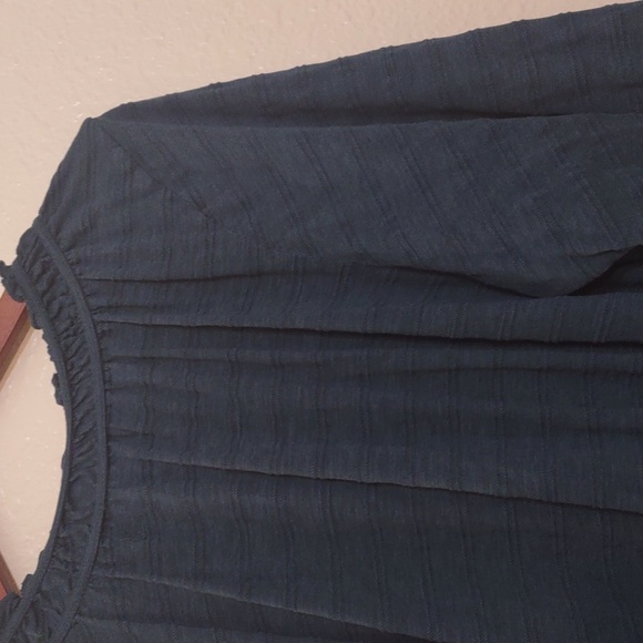 PRE OWNED LANE BRYANT LONG SLEEVE SHIRT COLOR FOREST GREEN SIZE 18/20 - Picture 10 of 12